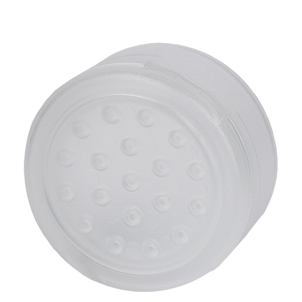 Coperchio per barattolo di sale/spezie con inserto per aspersione bianco