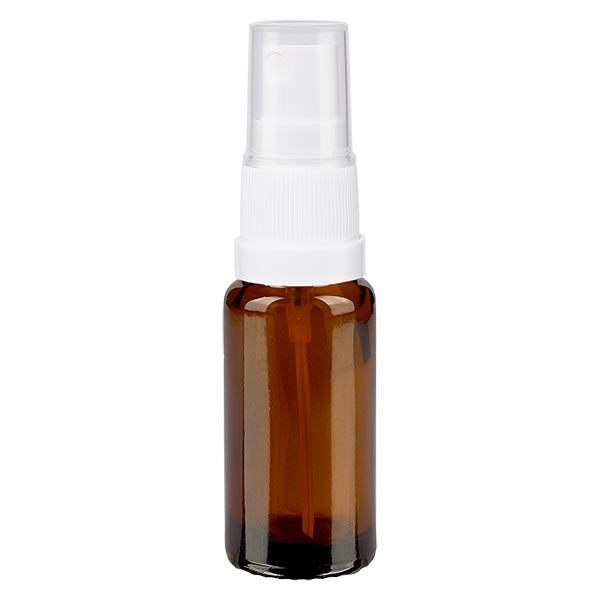 Flacone spray marrone 10ml STD bianco/trasp. apoGlas