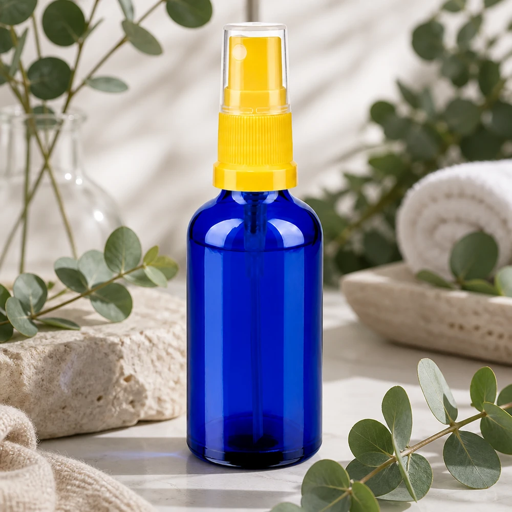 Flacone spray da 50 ml giallo/trasparente STD BlueLine UT18/50 Flacone spray premium serie BlueLine - capacità 50 ml per applicazioni professionali