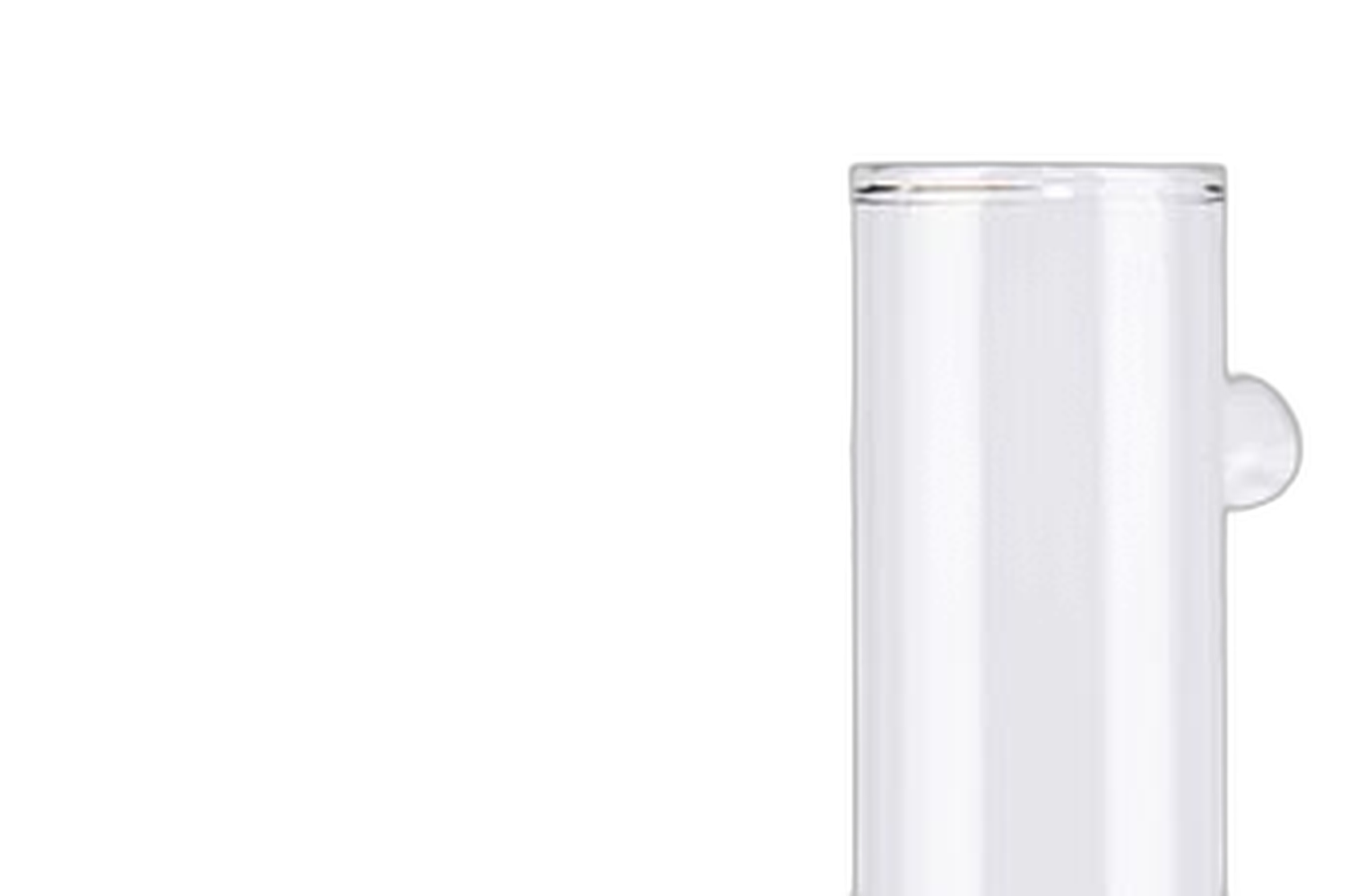 Tubes à essai à la soude caustique simples