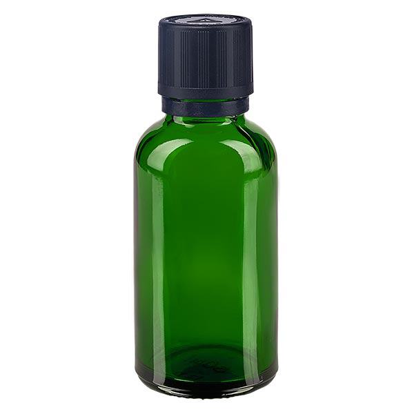 Contagocce verde da 30 ml. OV KiSi Bli nero/1mm ApoGlas