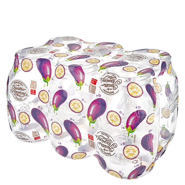 1500ml vetro tondo "Quattro Stagioni" con coperchio