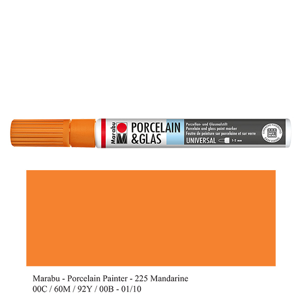 Matita colorata mandarino 1-2mm per vetro/porcellana (225)