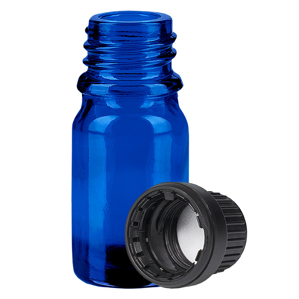 Bottiglia da 5ml 11mm SV nero OV BlueLine UT18/5