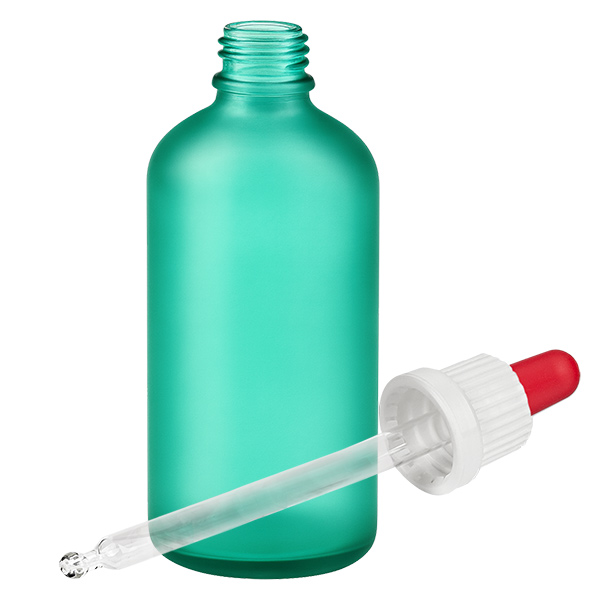 Flacone per pipette da 100 ml bianco/rosso OV GreenLine UT18/100