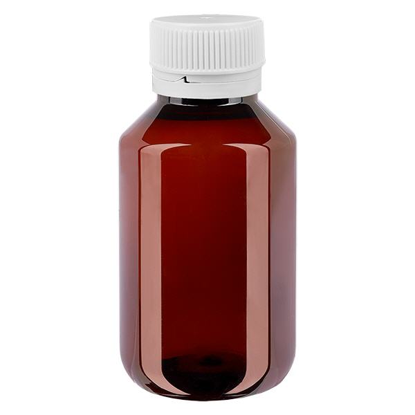 Bottiglia PET 50ml con OV bianco ondulato