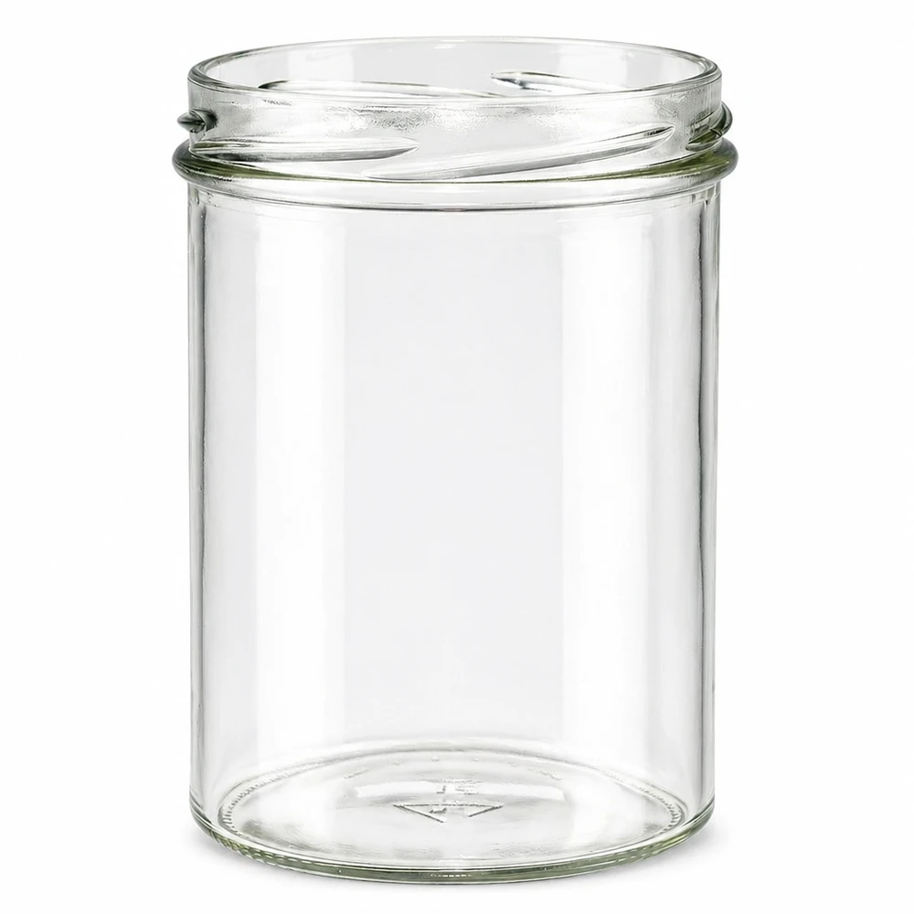 UNiTWIST Sturz435 - Bicchieri capacità 435ml TO82 Vaso da conserva UNiTWIST Sturz435 vuoto 435ml con filettatura TO82 vaso trasparente senza coperchio per marmellata