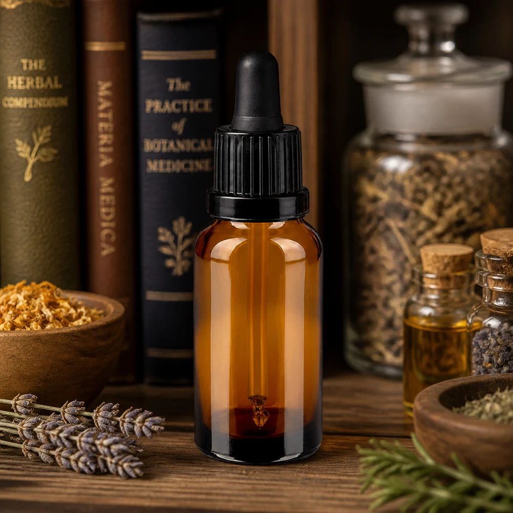 Bottiglia per pipette da 20 ml nera OV BrownLine UT18/20 Flacone contagocce da 20 ml con pipetta in vetro, perfetto per cosmetici fai da te e sieri fatti in casa
