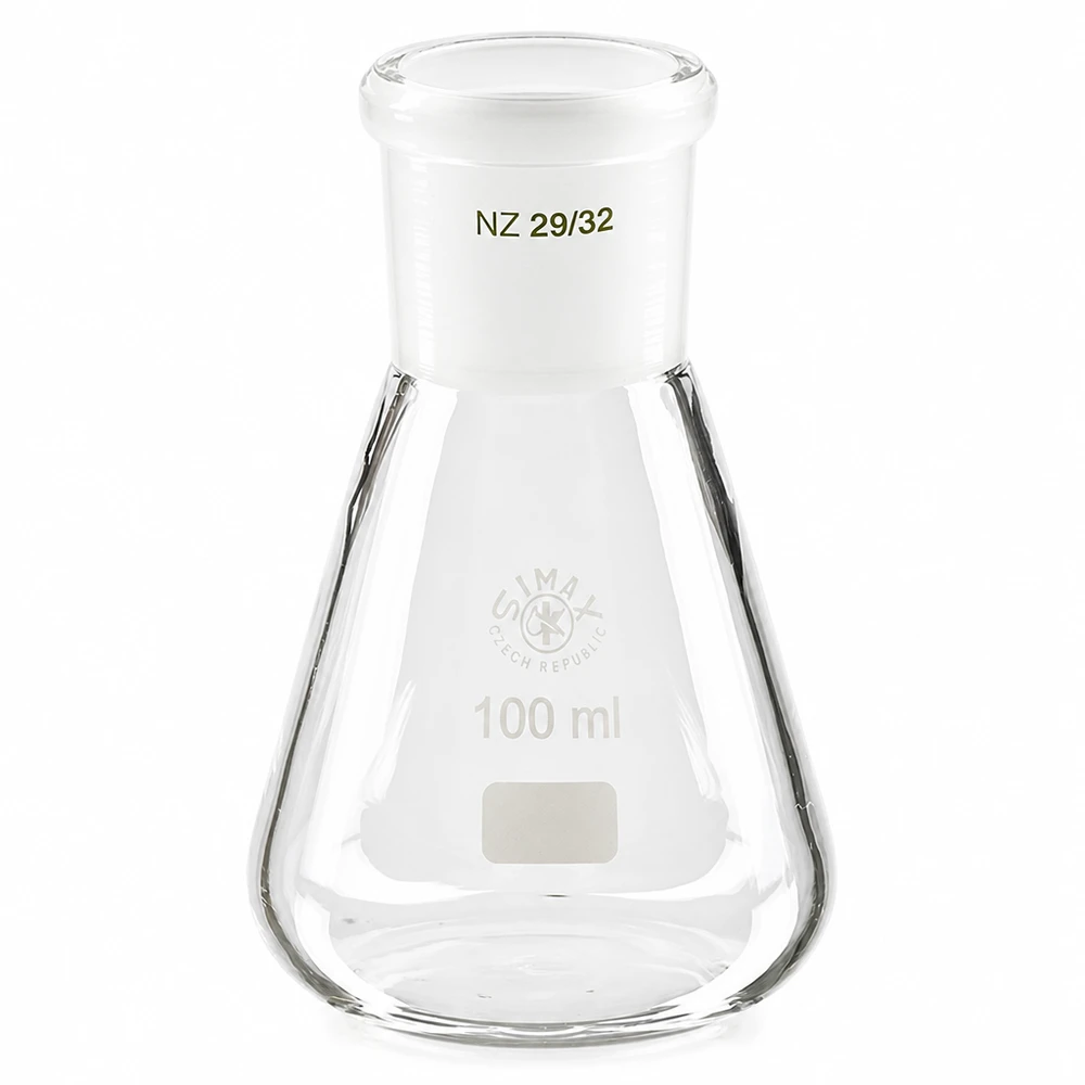 Beuta da 100 ml con giunto standard smerigliato (29/32) Beuta da 100 ml con giunto standard smerigliato (29/32)