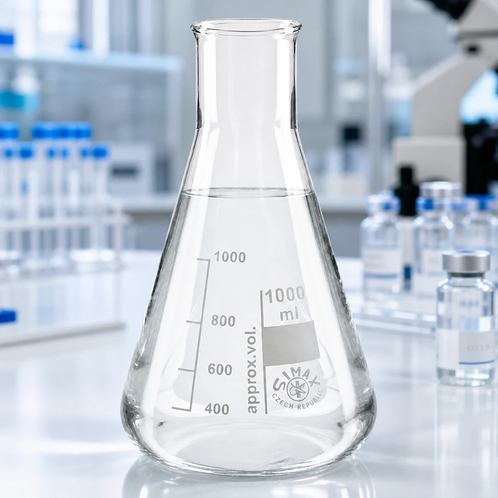 Beuta da 300 ml a collo largo Fiaschetta Erlenmeyer da 300 ml di dimensioni compatte - ideale per serie di test e campioni di dimensioni ridotte