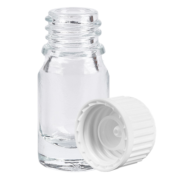 Flacone da 5 ml (globulo) 3 mm GR s. STD ClearLine UT18/5