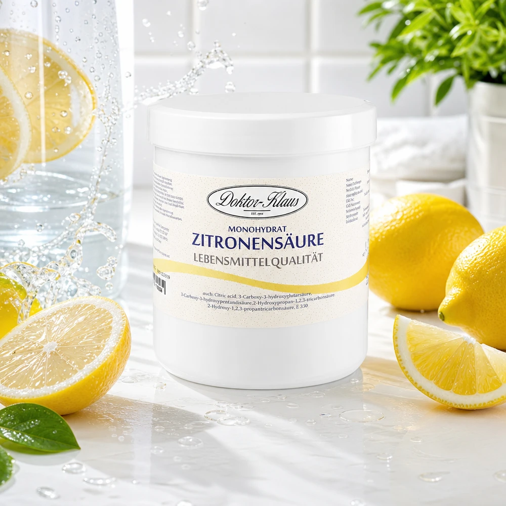 500g di acido citrico Doktor-Klaus Acido citrico Doktor-Klaus 500g alternativa ecologica per la pulizia con agrumi freschi