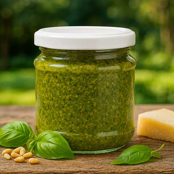 Barattolo rotondo da 212 ml con coperchio BasicSeal bianco UNiTWIST