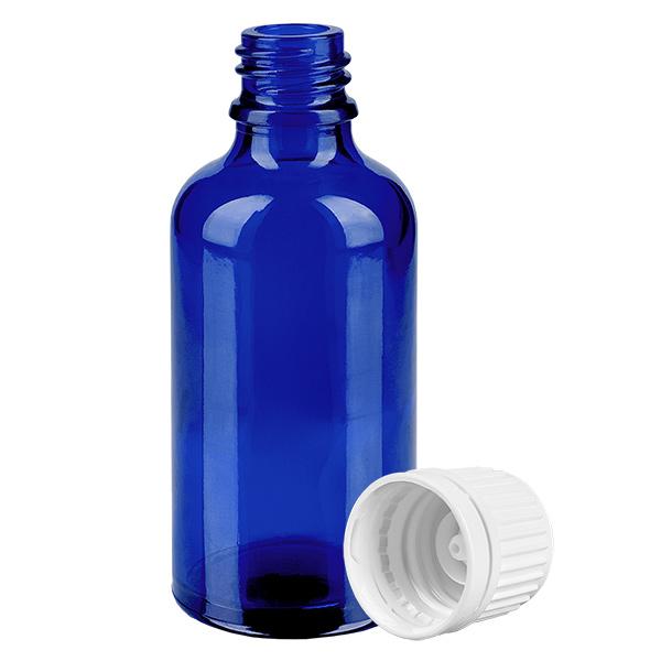 Bottiglia da 50ml 11mm SV bianco OV BlueLine UT18/50