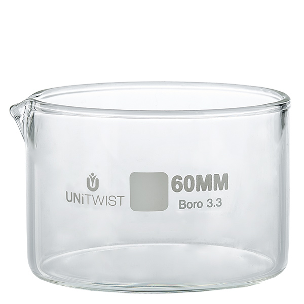 Piatto per cristallizzazione ø60mm in vetro borosilicato UNiTWIST