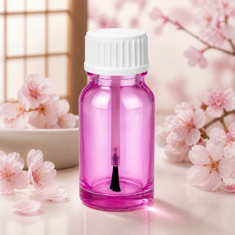 Flacone a pennello da 10ml PurpleLine UT18/10 standard bianco Elegante flacone per pennelli 10ml bianco STD PurpleLine UT18/10 con design elegante per studi di bellezza