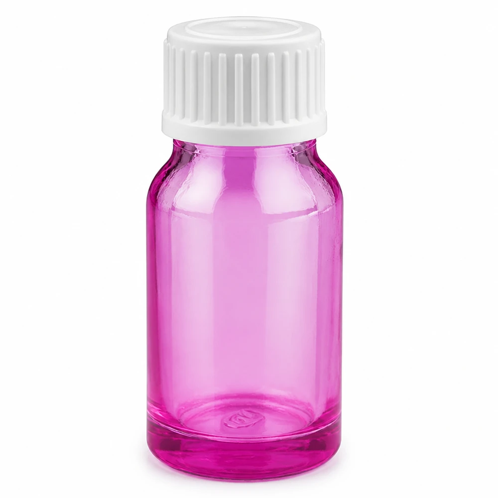 Flacone contagocce da 10 ml 0,9 mm bianco standard PurpleLine. UT18/10 Flacone compatto da 10 ml in vetro viola con tappo contagocce per una porzionatura precisa