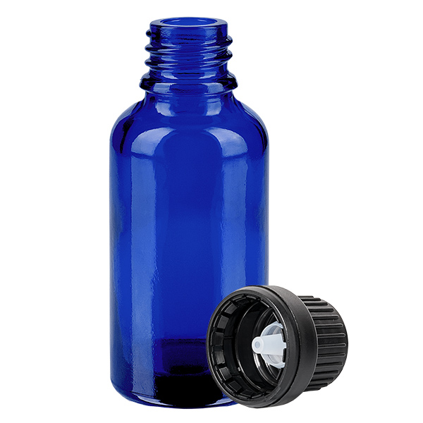 Flacone contagocce da 30 ml 2 mm nero OV BlueL. UT18/30