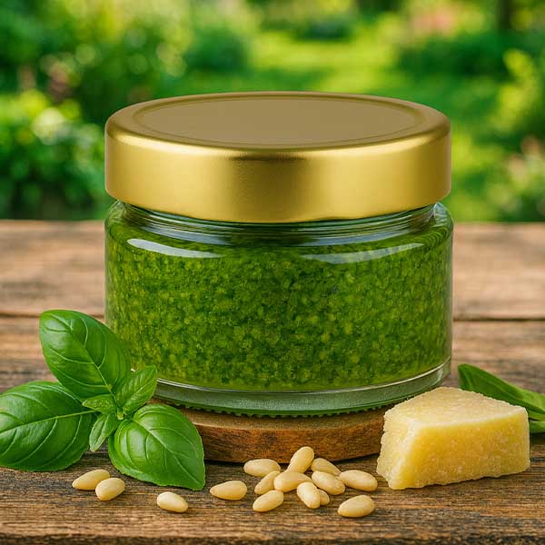 Barattolo rotondo da 80 ml con coperchio BasicSeal oro profondo UNiTWIST.