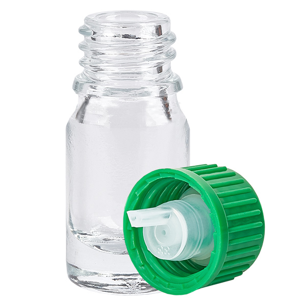 Flacone contagocce da 5 ml 0,8 mm verde STD ClearLine UT18/5