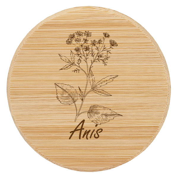 Coperchio in legno "Anis" per WECK RR60 Coperchio in legno "Anis" per WECK RR60