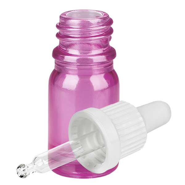 Bottiglia per pipette da 5ml bianco originalità tappo a vite PurpleLine UT18/5