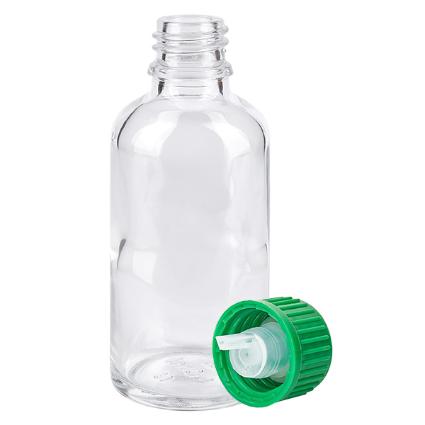 Flacone contagocce da 50ml 0,8mm verde STD ClearLine UT18/50