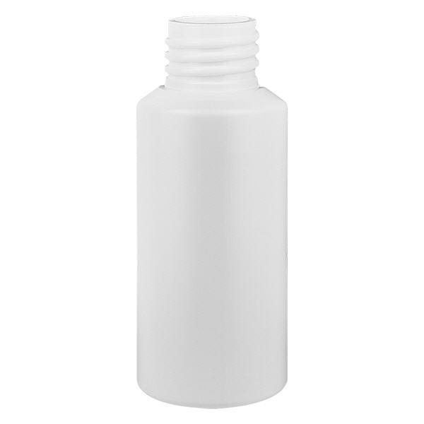 Flacone farmaceutico HDPE 30ml bianco, senza tappo.