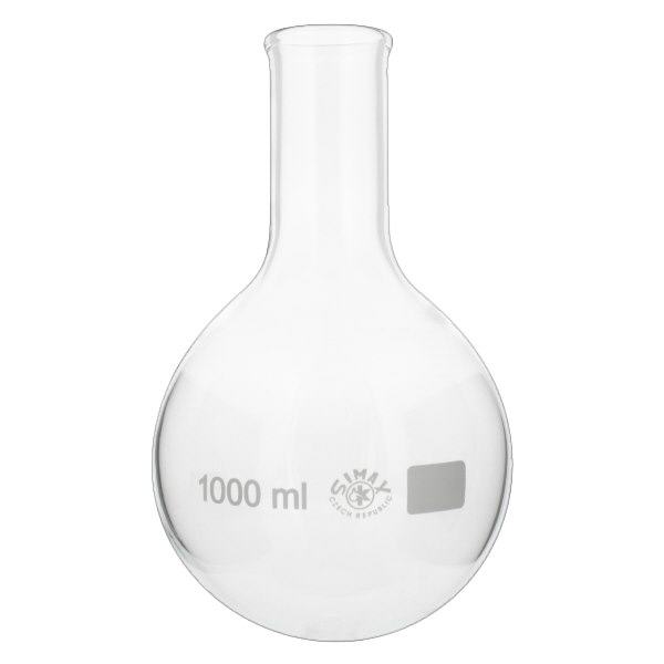 Pallone a fondo tondo da 1000ml a collo stretto Pallone a fondo tondo da 1000ml a collo stretto