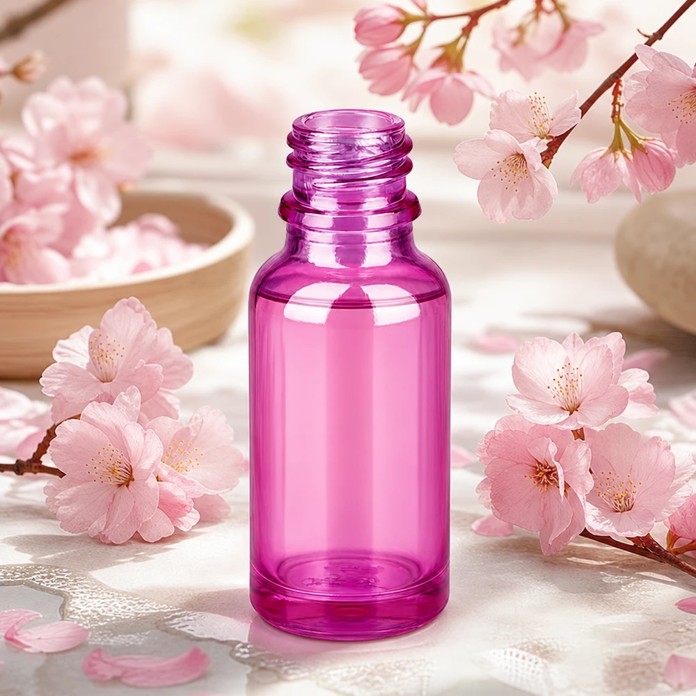 Bottiglia da farmacia da 20 ml PurpleLine UT18/20 UNiTWIST Elegante flacone da farmacia PurpleLine da 20 ml in viola lucido con filettatura standard UT18/20