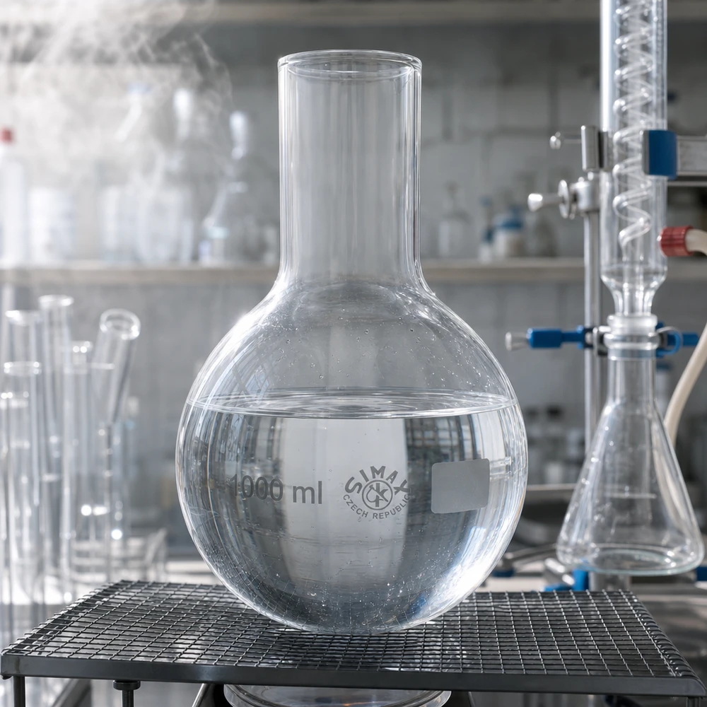 Beuta da 1000ml a collo largo Pallone da 1000 ml a parete spessa con collo largo per processi di laboratorio meccanicamente impegnativi