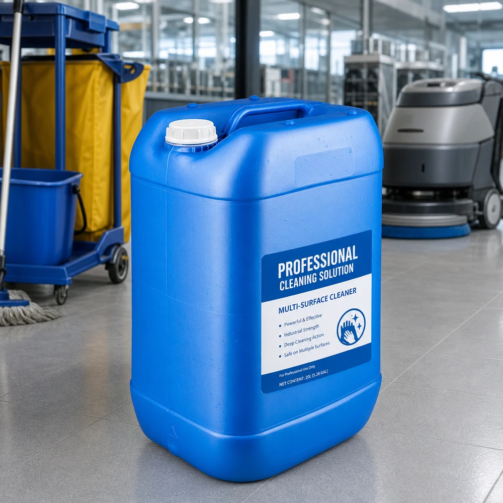 Tanica 25 litri blu senza tappo Contenitore professionale per la pulizia da 25 litri, blu, senza tappo, per uso professionale