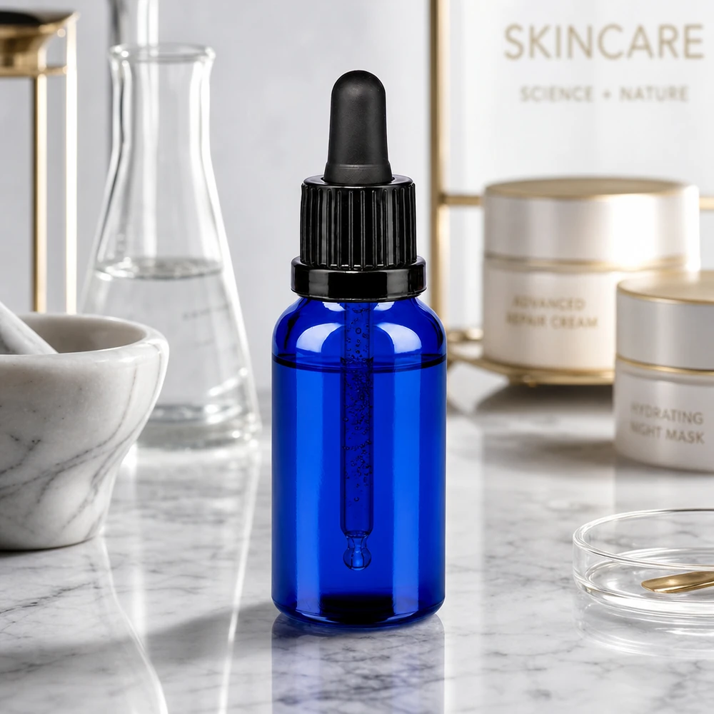 Flacone per pipette da 20 ml nero OV BlueLine UT18/20 Flacone contagocce da 20 ml con pipetta nera - qualità professionale per laboratori e farmacie