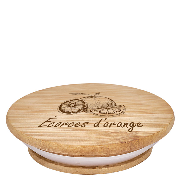 Coppia in bois "écorces d'orange" per WECK RR60