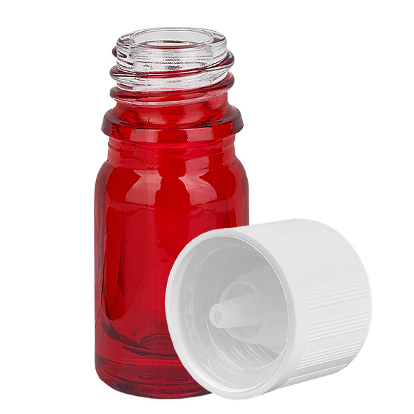 Flacone contagocce da 5 ml 1,2 mm w. STD KiSi RedL. UT18/5