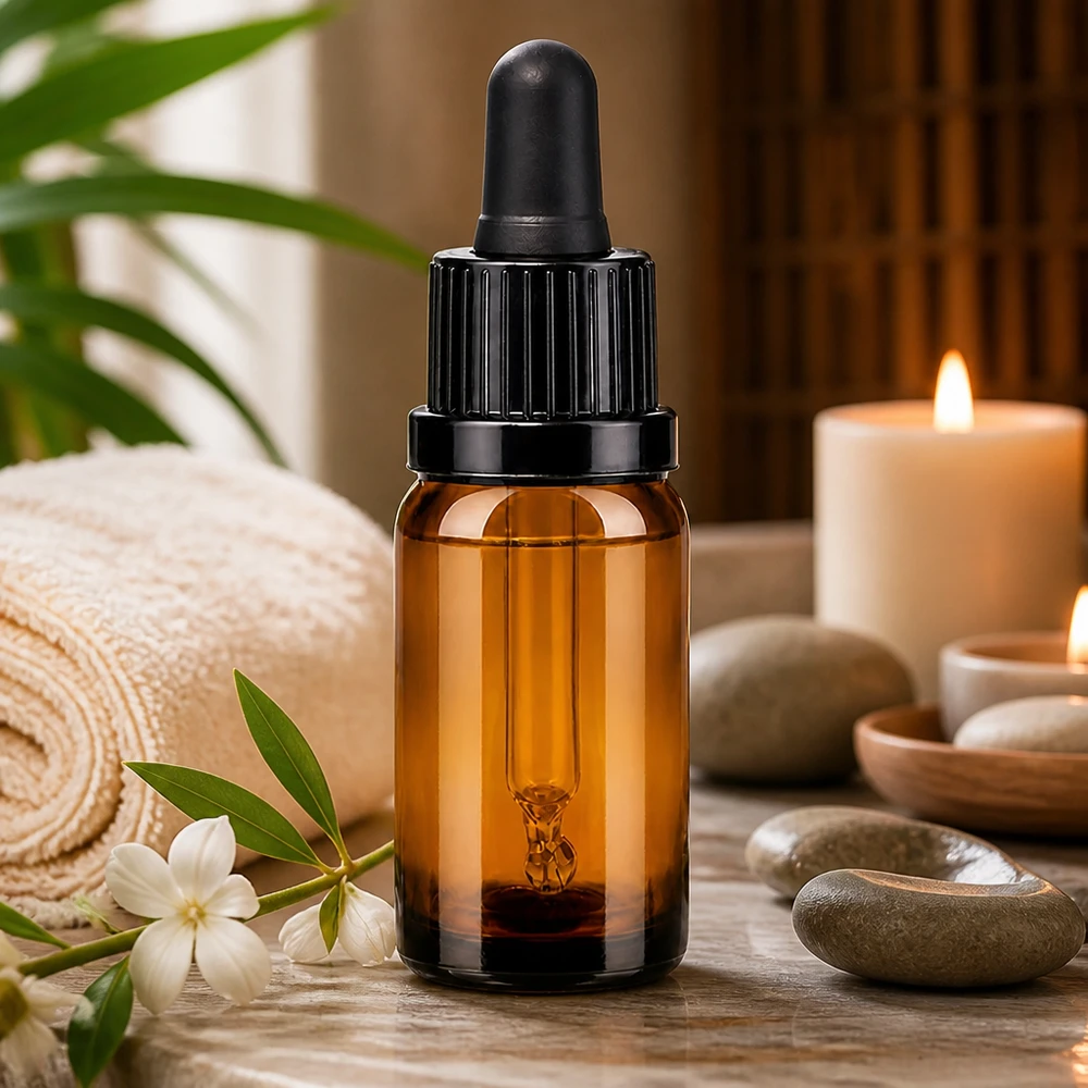 Flacone per pipette da 10 ml nero OV BrownLine UT18/10 Flacone per pipetta da 10 ml in vetro ambrato con protezione UV e tappo contagocce ergonomico per una facile manipolazione.
