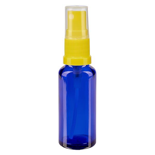 Flacone da farmacia blu da 30ml STD giallo/trasparente apoGlas Flacone da farmacia blu da 30ml STD giallo/trasparente apoGlas