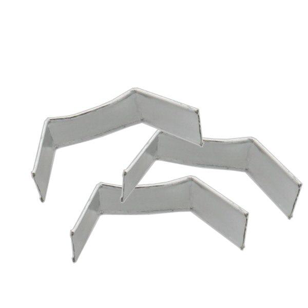 100 confezioni di U-clip a nastro 40 mm argento 100 confezioni di U-clip a nastro 40 mm argento