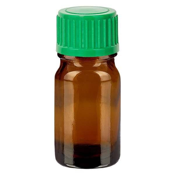 Flacone contagocce da 5 ml 0,8 mm verde STD BrownLine UT18/5