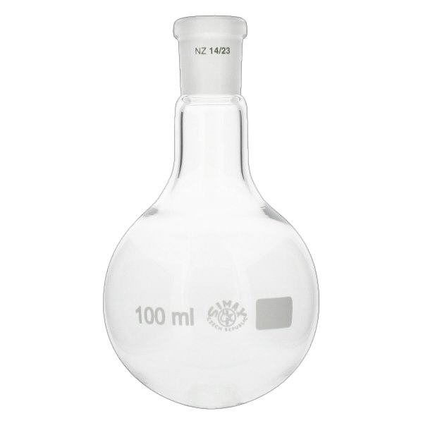 Pallone a fondo tondo da 100 ml con giunto standard smerigliato (14/23)