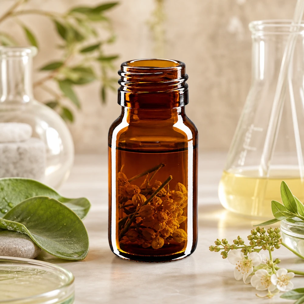 Flacone in vetro ambrato di alta qualità da 30 ml con protezione UV e attacco PP28 per farmacie