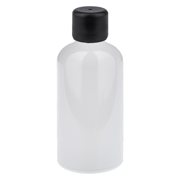 Flacone da 100 ml con tappo a vite da 6 mm nero standard WhiteLine UT18/100 Flacone da 100 ml con tappo a vite da 6 mm nero standard WhiteLine UT18/100