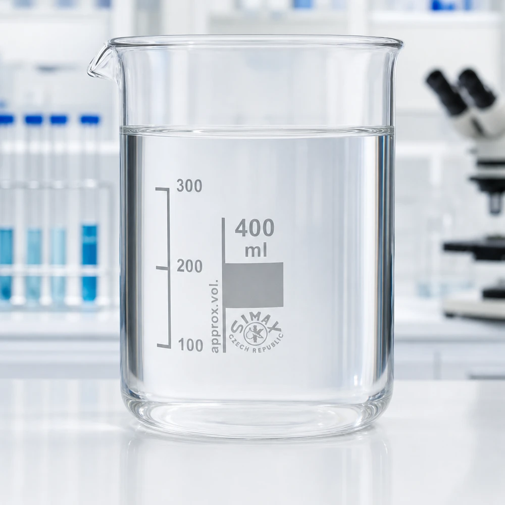 Bicchiere a basso stampo da 400 ml in vetro borosilicato di alta qualità per applicazioni di laboratorio professionali