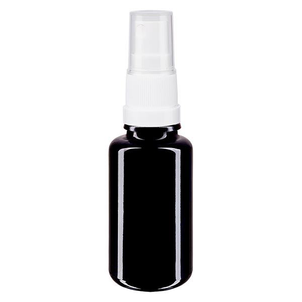 Flacone da farmacia viol. 20ml tappo spray bianco
