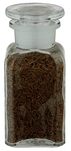 Idea barattolo per spezie: bottiglia da farmacia quadrata da 100 ml a collo largo