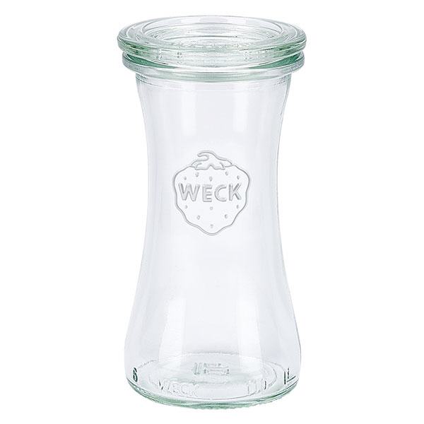 Barattolo da 100 ml con coperchio in vetro WECK RR40
