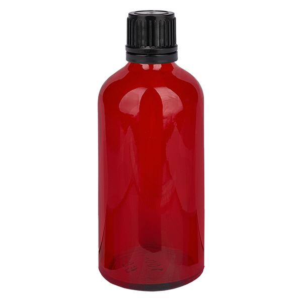 Flacone da 100 ml (globuli) 8 mm GR s. OV RedL. UT18/100