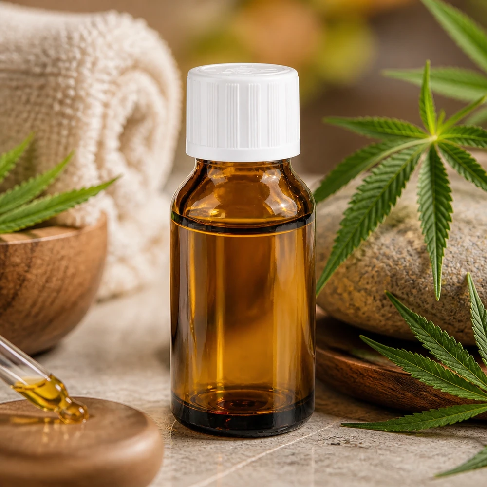 Contagocce marrone da 30ml. STD KiSi bianco/1,2 mm ApoGlas Olio di CBD in flacone contagocce da 30 ml color ambra con tappo di sicurezza per bambini bianco e foglie di cannabis