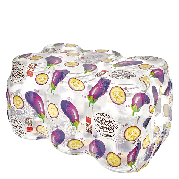 Barattolo rotondo "Quattro Stagioni" da 1000 ml con coperchio