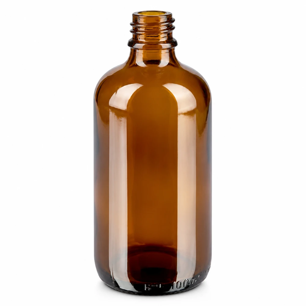 Flacone spray da 100 ml giallo/trasparente STD BrownLine UT18/100 Flacone da farmacia 100ml marrone trasparente con funzione spray per cosmetici naturali e aromaterapia